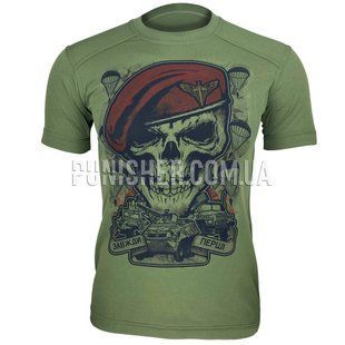 Футболка Kramatan ДШВ "Завжди перші", Olive, XX-Large