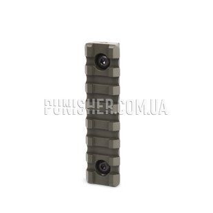 Рейка Пікатінні КРУК на 7 слотів із кріпленням M-Lok, Olive Drab, M-Lok, Рейка Пікатінні