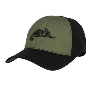 Бейсболка Helikon-Tex LOGO PolyCotton Ripstop, Olive/Black, Універсальний