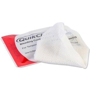 QuikClot Bleeding Control Dressings, White, Hemostatic Gauze