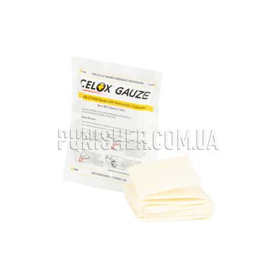 Celox First Aid Z-Fold Hemostatic Dressing, 5ft, White, Hemostatic Gauze