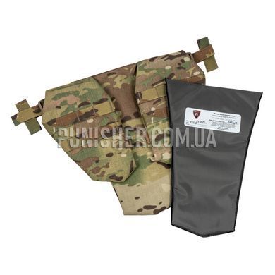 Модульный баллистический напашник ProfArmor Shamrock &ndash; 2 класс защиты ДСТУ, Multicam, Защита паха, 2, Dyneema(Дайнема)