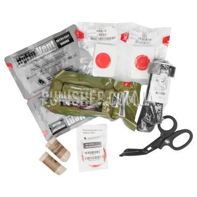 Набір комплектуючих для аптечки NAR TORK Resupply Kit, Прозорий, Бинт для тампонади, Бинт еластичний, Медичні ножиці, Оклюзійна пов'язка, Турнікет, Щиток для очей, Інше