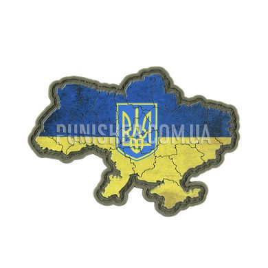 Нашивка M-Tac Україна з Гербом, Жовто-блакитний, ПВХ