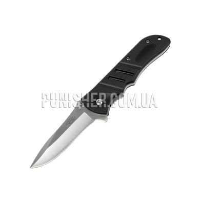 Нож Ganzo G614, Черный, Нож, Складной, Гладкая