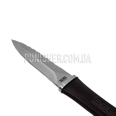 SOG Pentagon Knife, Black, Knife, Fixed blade, Smooth, Serreitor