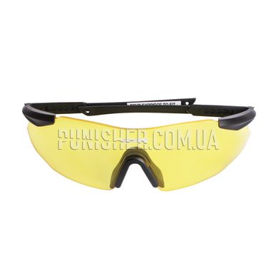 ESS ICE Glasses with Yellow Lens, Black, Yellow, Goggles