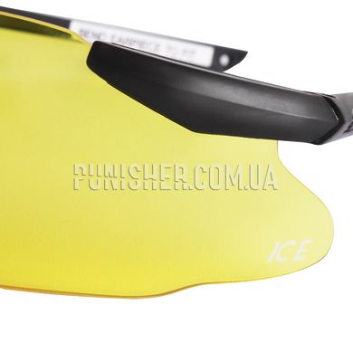 ESS ICE Glasses with Yellow Lens, Black, Yellow, Goggles