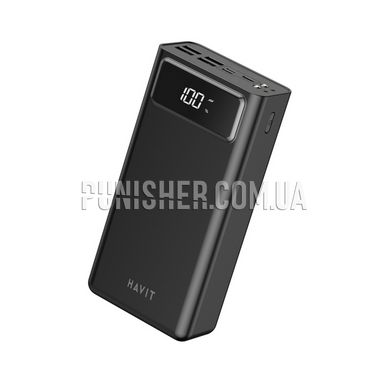 Повербанк Havit HV-PB56 40000 mAh QC+PD, Чорний