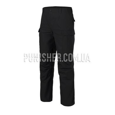 Helikon-Tex BDU MK2 Pants - PolyCotton Ripstop, Black, Small Regular