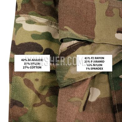 Army Combat Pant FR Multicam 65/25/10 (Used), Multicam, Medium Long