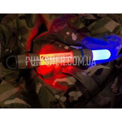 Тактический фонарь Lazerbrite Single Mode, Tan, Ручный, Батарейка, Синий, Красный
