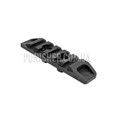 KPYK CRC 9021 Anodizing Picatinny Rail for 5 slots with M-Lok Mount, Black, M-Lok, Picatinny rail