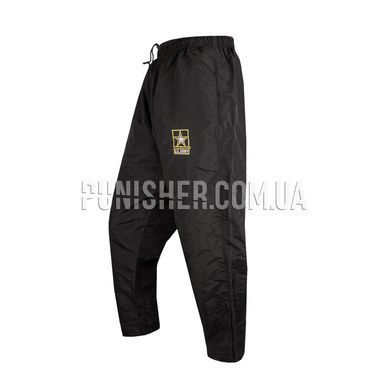US Army APFU Physical Fitness Uniform Pants, Black, Medium Long