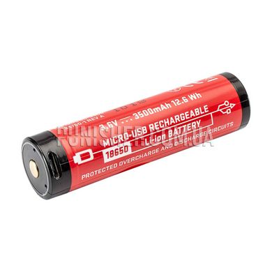 Surefire 18650 3500 mAh Li-ion Battery, Red, 18650