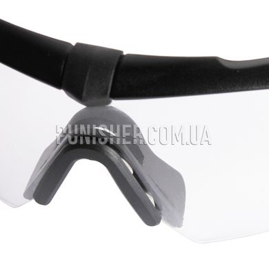 ESS Crossbow Suppressor Ballistic Eyeshield Clear Lens, Black, Transparent, Goggles