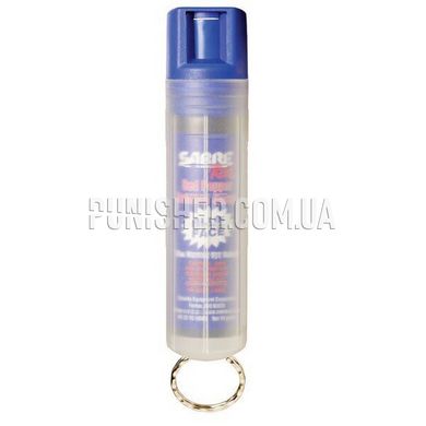 Blue Face Key Case Pepper Spray with Quick Release Key Ring, Blue, Cone spraying, 35ml