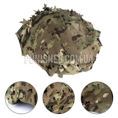 Кавер 3D Camo Laser Cut Leaf Shape для шолома FAST, Multicam, Універсальний