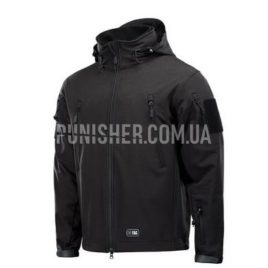 M-Tac Soft Shell Black Jacket with liner, Black, X-Large