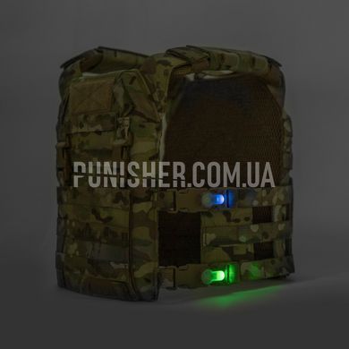 Маячок-стробоскоп FMA Mil-Spec Side Release Buckle Strobe Light на фастекс, DE, Красный