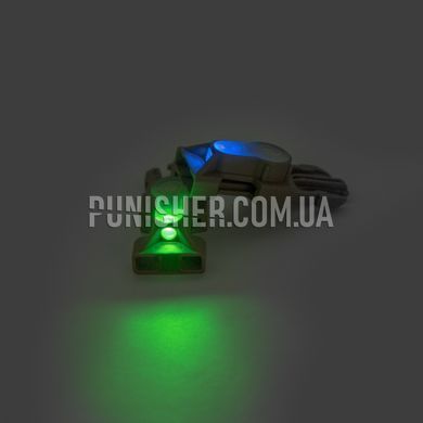 Маячок-стробоскоп FMA Mil-Spec Side Release Buckle Strobe Light на фастекс, DE, Красный