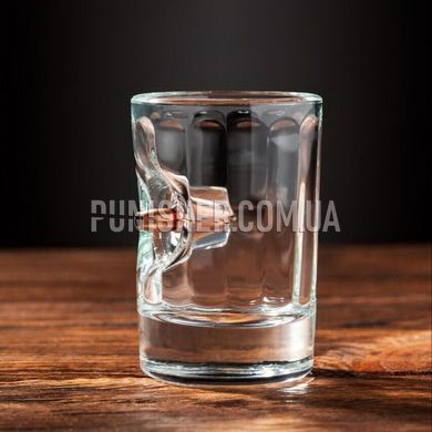 Gun and Fun Faced Thick-wall Shot Glass Set with Bullet 5.45, Clear, Посуда из стекла