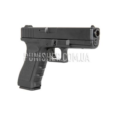 Пістолет Cyma Glock 17 CM030S MOSFET Electric Pistol, Чорний, Glock, AEP, Немає