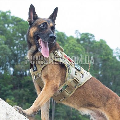 Шлея-жилет OneTigris Fire Watcher Dog Harness 2.0 для собак, Multicam, Large