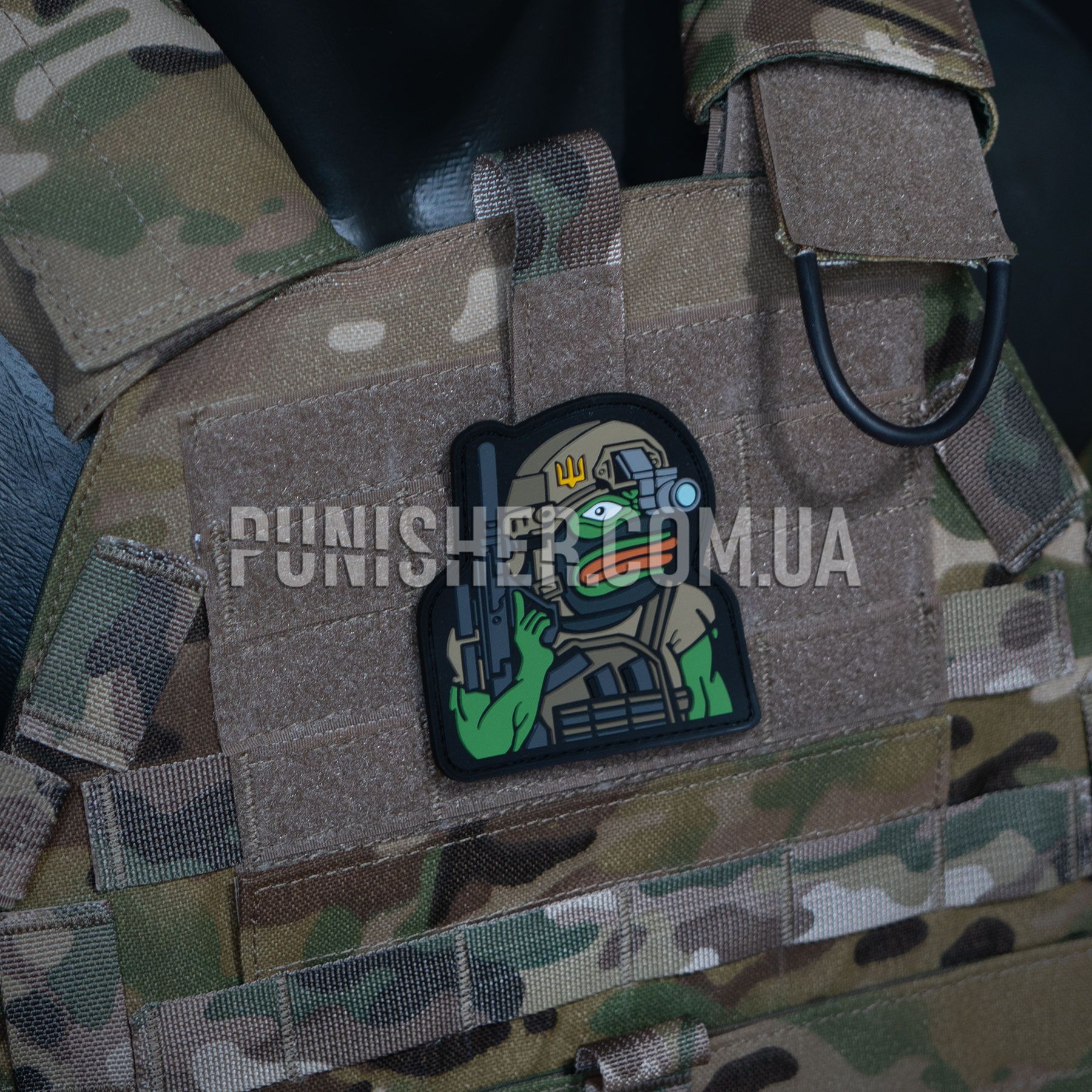 Ukrpatcher Pepe Tactical Patch PVC Green buy with international ...