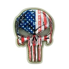 Нашивка M-Tac Punisher USA GID, Червоний, ПВХ