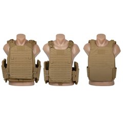 USMC Marine Corps Plate Carrier Gen III Complete System, Coyote Brown, Medium, Plate Carrier