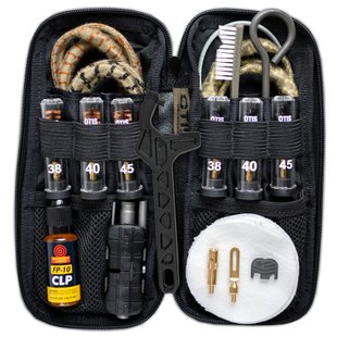 Набор для чистки пистолетов Otis Professional Pistol 9mm/.40/.45 Cleaning Kit для Glock, Черный, 9mm, .40, .45, Наборы для чистки