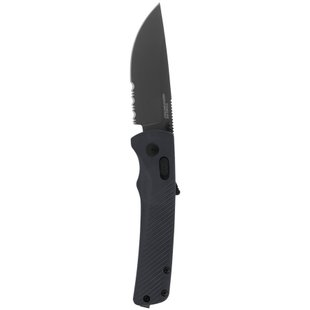 Складаний ніж SOG Flash AT - Serrated, Dark Grey, Ніж, Складаний, Напівсерейтор