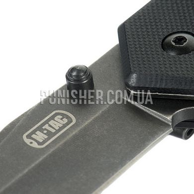 M-Tac Type 8 Black Folding Knife, Black, Knife, Folding, Smooth