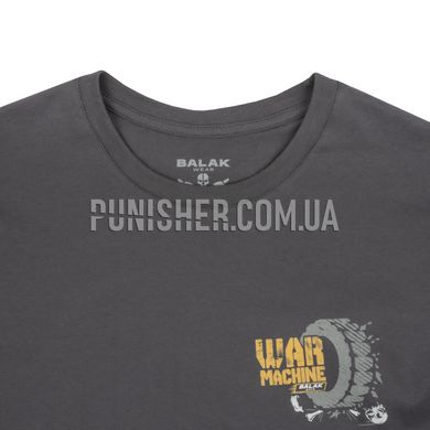 Balak Wear "War machine" T-Shirt, Grey, Small