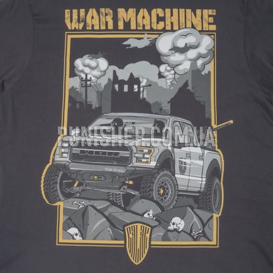 Balak Wear "War machine" T-Shirt, Grey, Small