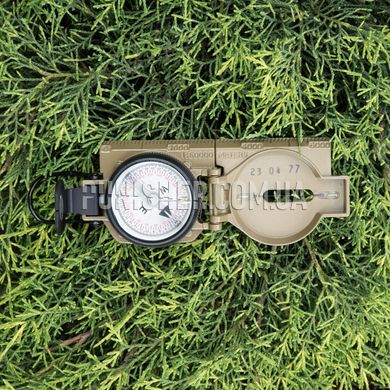 Cammenga 3H Tritium Lensatic Compass Blister pack, Coyote Brown, Aluminum, Tritium