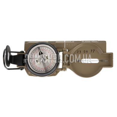 Cammenga 3H Tritium Lensatic Compass Blister pack, Coyote Brown, Aluminum, Tritium