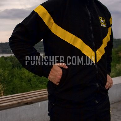 Куртка від спортивного костюма US ARMY APFU Physical Fit, Чорний, Large Long