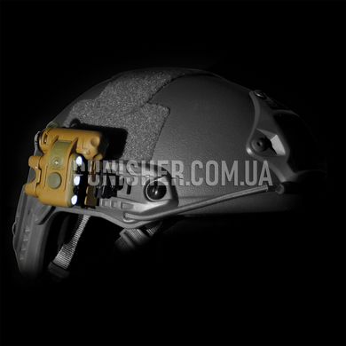 Нашоломний ліхтар Element Helmet Light Set Gen 2, Чорний, Нашоломний, Батарейка, Білий, Інфрачервоний, Червоний