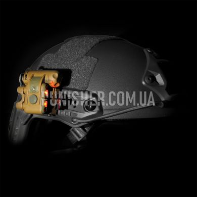 Element Helmet Light Set Gen 2, Black, Helmet headlight, Battery, White, IR, Red