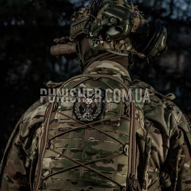 M-Tac Owl Patch (embroidery), Black, Intelligence service, Cordura, No
