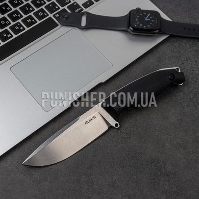 Ruike Jjager F118 knife, Black, Knife, Fixed blade, Smooth