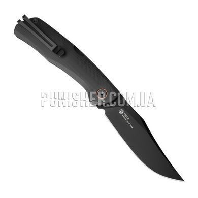 Нож складной Ruike P882, Черный, Нож, Складной, Гладкая