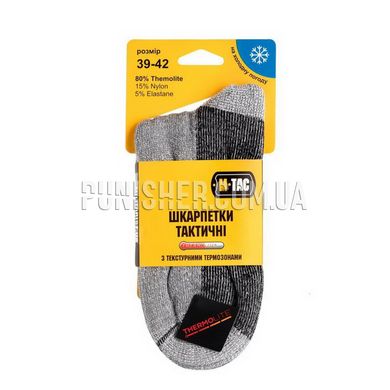 Шкарпетки зимові M-Tac Thermolite 80% Grey, Сірий, 35-38, Зима