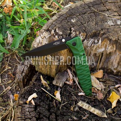 Нож складной Firebird F620 (черный клинок), Зелёный, Нож, Складной, Гладкая