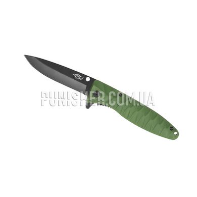 Нож складной Firebird F620 (черный клинок), Зелёный, Нож, Складной, Гладкая