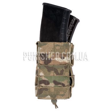 Двойной подсумок Punisher открытого типа для магазина АК, Multicam, 2, Molle, AK-47, AK-74, Для плитоноски, 7.62mm, 5.45, Cordura