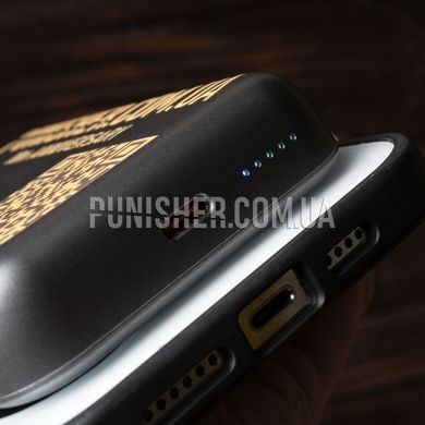Videx & Punisher VPB-W102 10000mAh Power Bank with Wireless Charging, Black