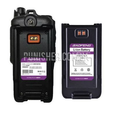 Радиостанция Baofeng UV-9R Plus MK1 UHF/VHF со шнурком Mirkit, Черный, VHF: 136-174 MHz, UHF: 400-520 MHz